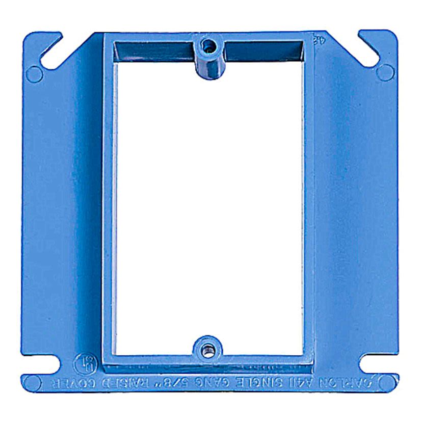 Carlon A410 Non-Metallic Outlet Box Cover, 4 in L x 4 in W x 1/2 in D